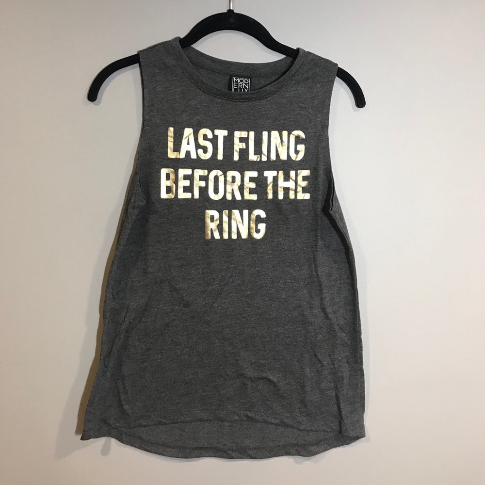 Last Fling Before The Ring Sleeveless Tank Top